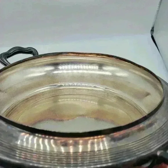 Vintage REED and BARTON Silver Plate Covered Dish/pan Handled No.1100. Taunton - Picture 12 of 15